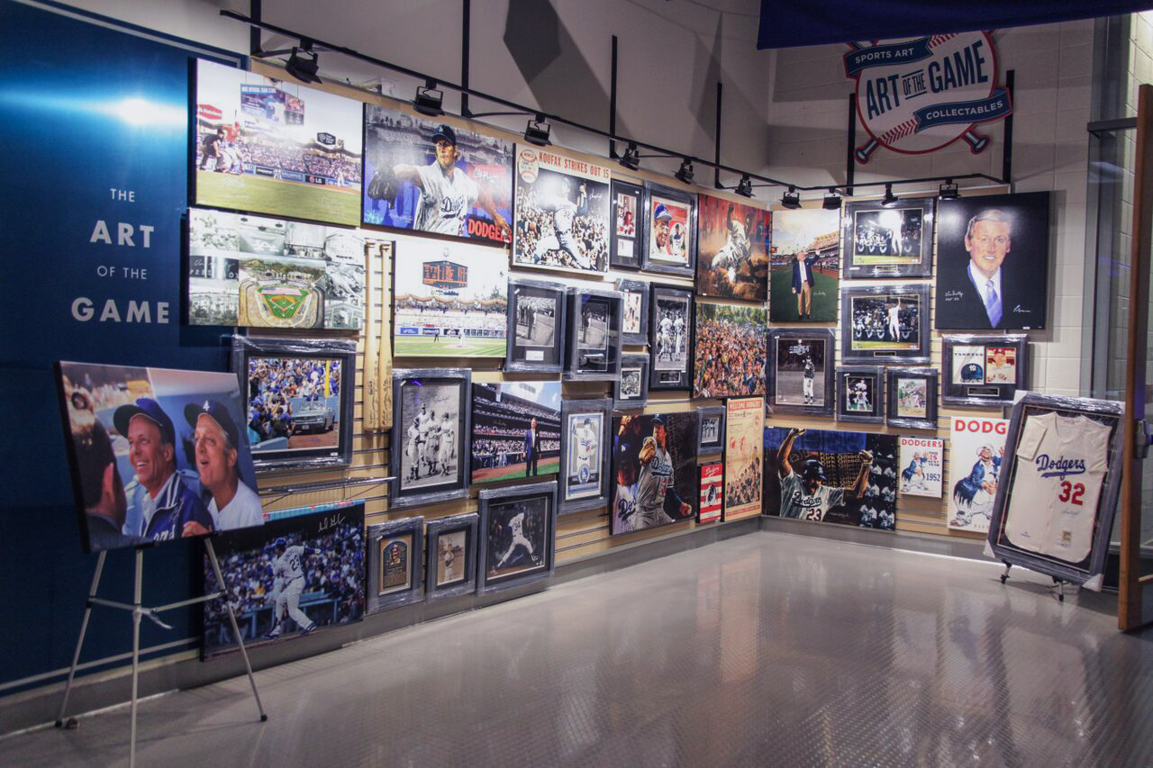 Dodger Stadium Club Level sports art wall