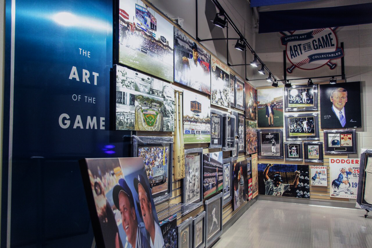 The Art of the Game Dodger Stadium Club Level paintings