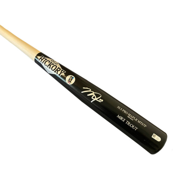 Mike Trout Autographed Bat