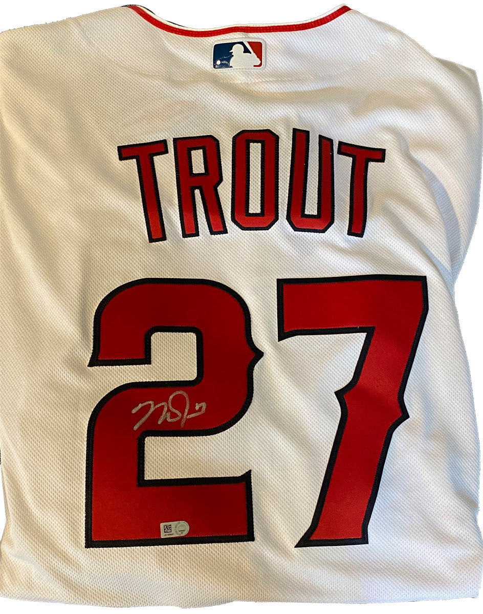 mike trout autographed