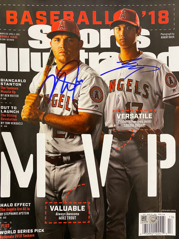 Mike Trout & Shohei Ohtani Signed Sports Illustrated