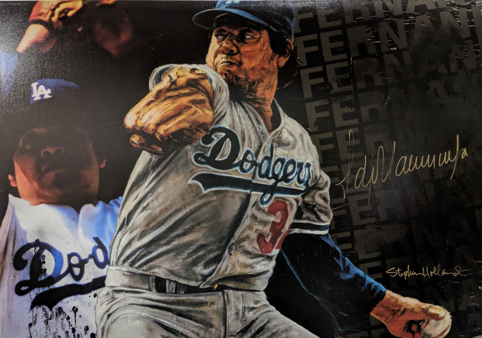 Fernando Valenzuela by Stephen Holland - Art of the Game