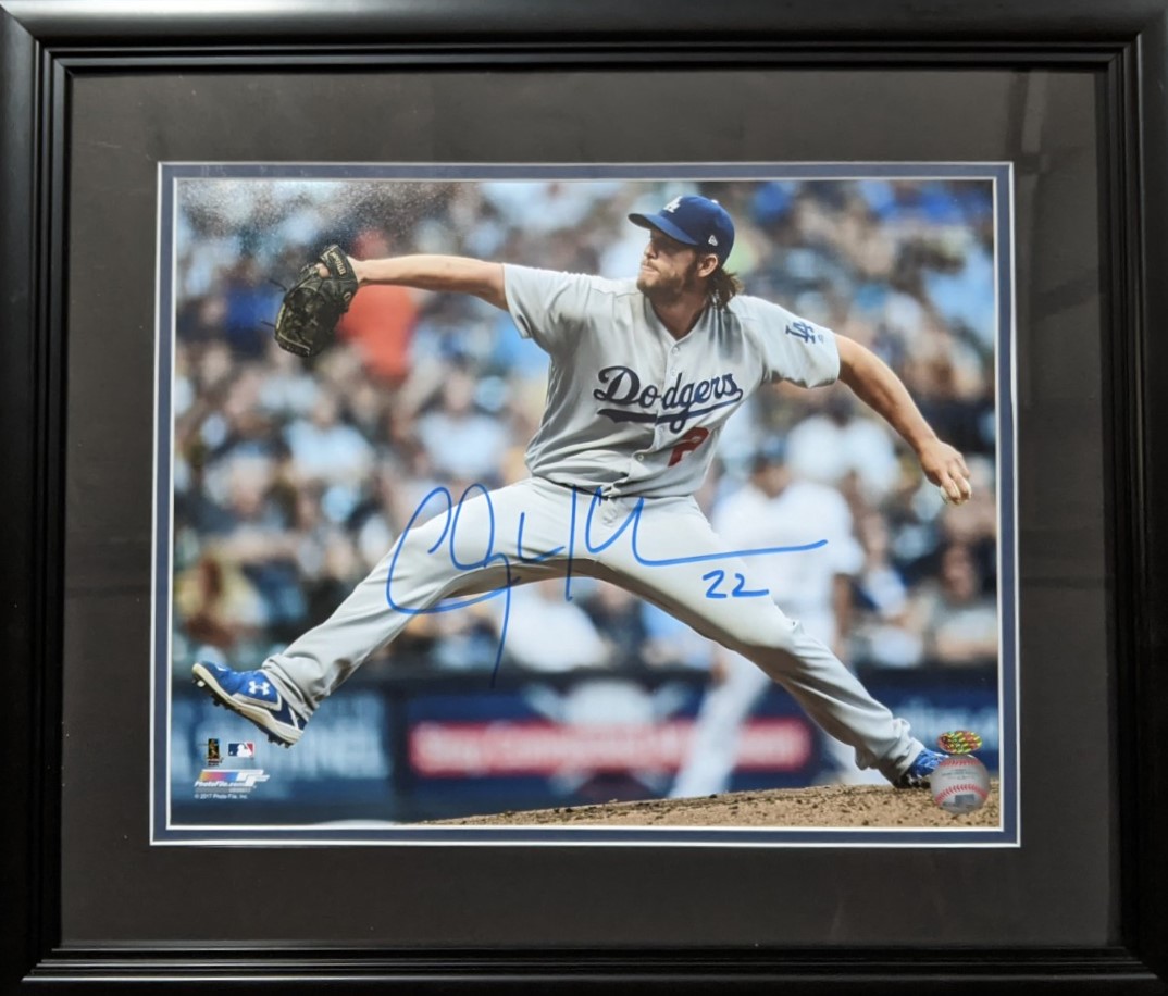 clayton kershaw autograph baseball