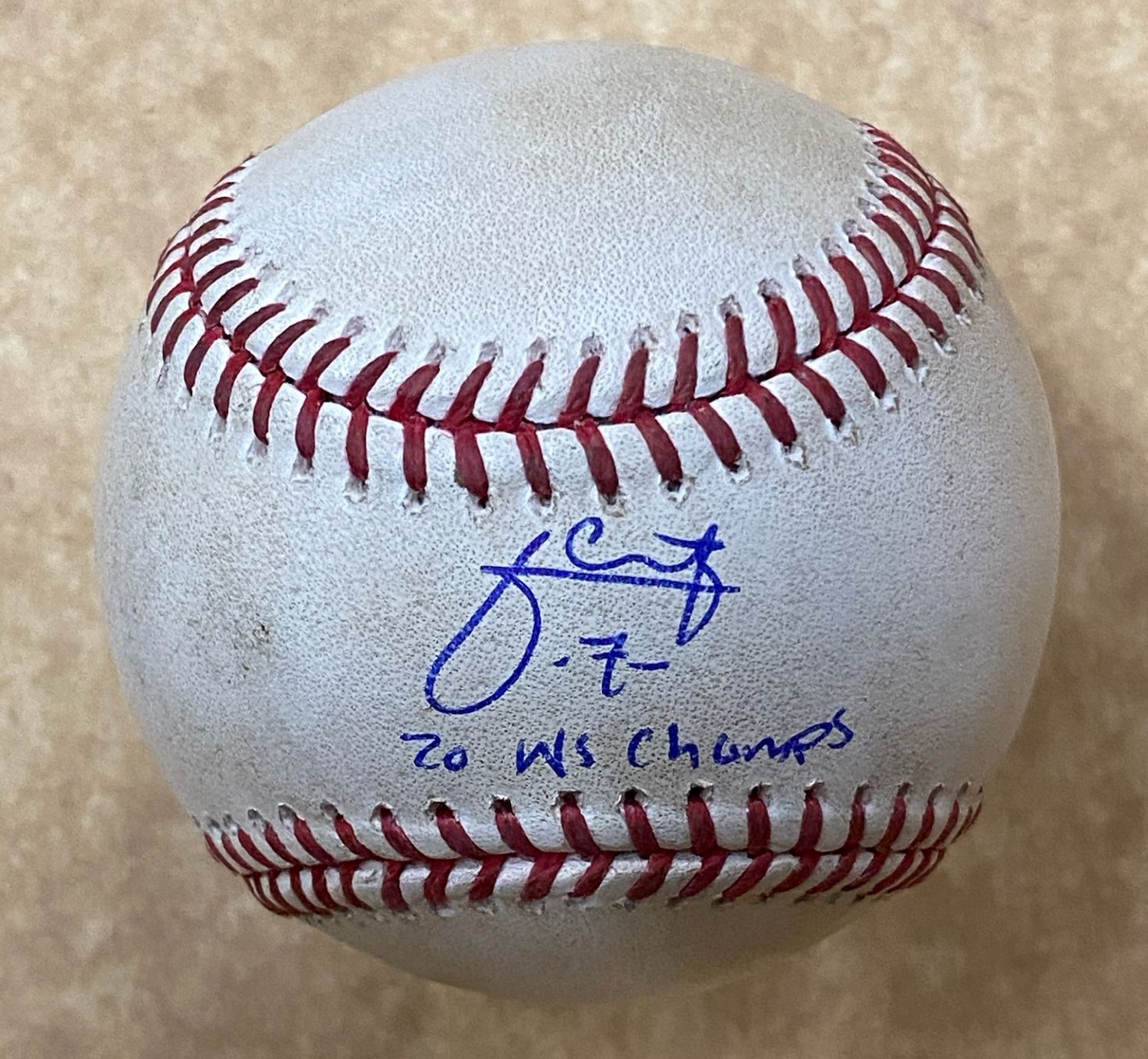 Julio Urias Game Used, Autographed and Inscribed 2020 Baseball - Art of the  Game