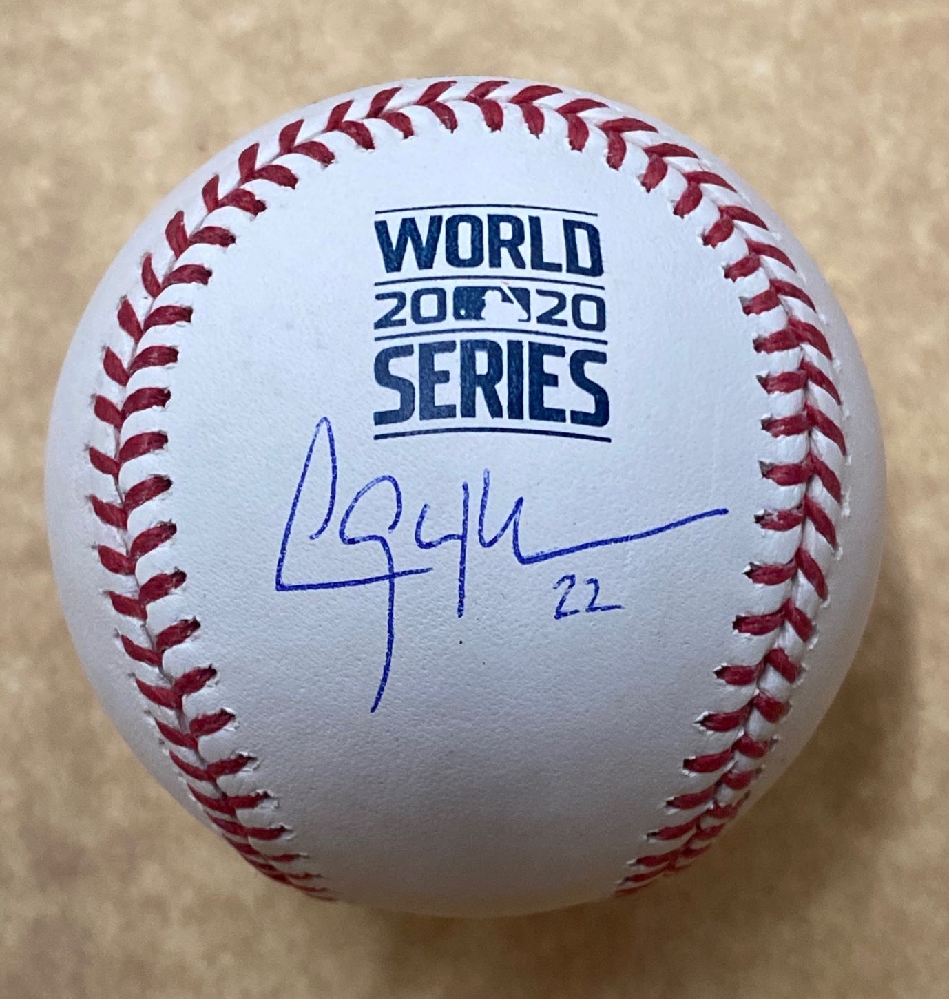 Clayton Kershaw Autographed 2020 World Series Baseball