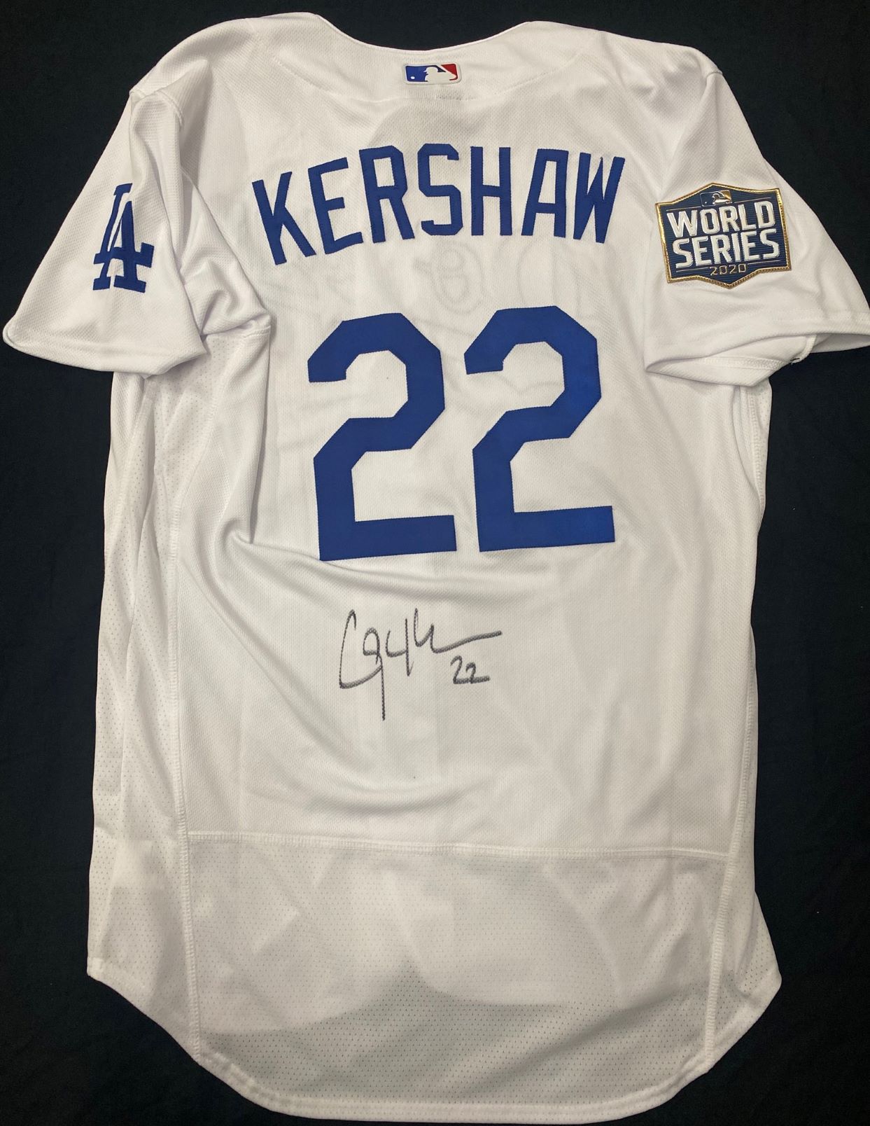 clayton kershaw autographed jersey