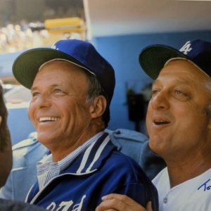 Frank Sinatra and Tommy Lasorda, Autographed, Photo Opening Day 1976