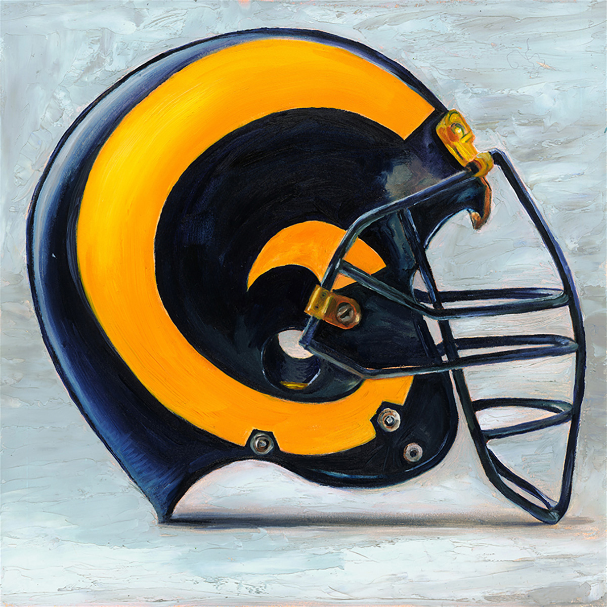 rams football helmet