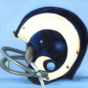 Lindsay Frost Rams helmet