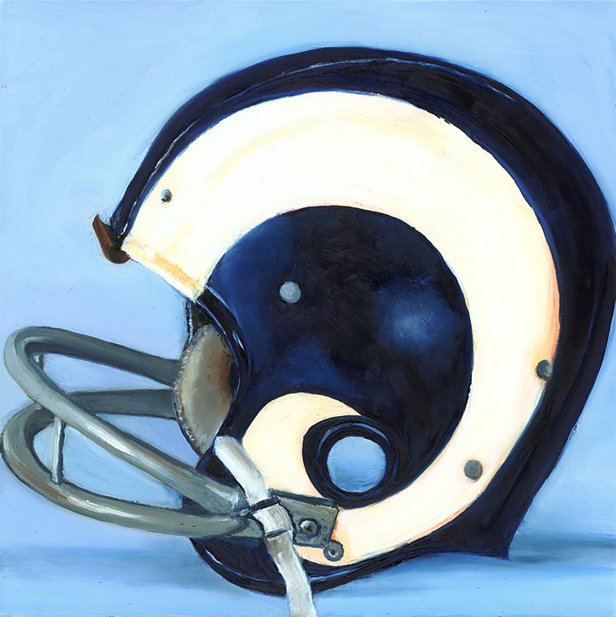 rams football helmet